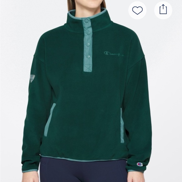 Champion Explorer Fleece Snap Pullover Top - Picture 5 of 5